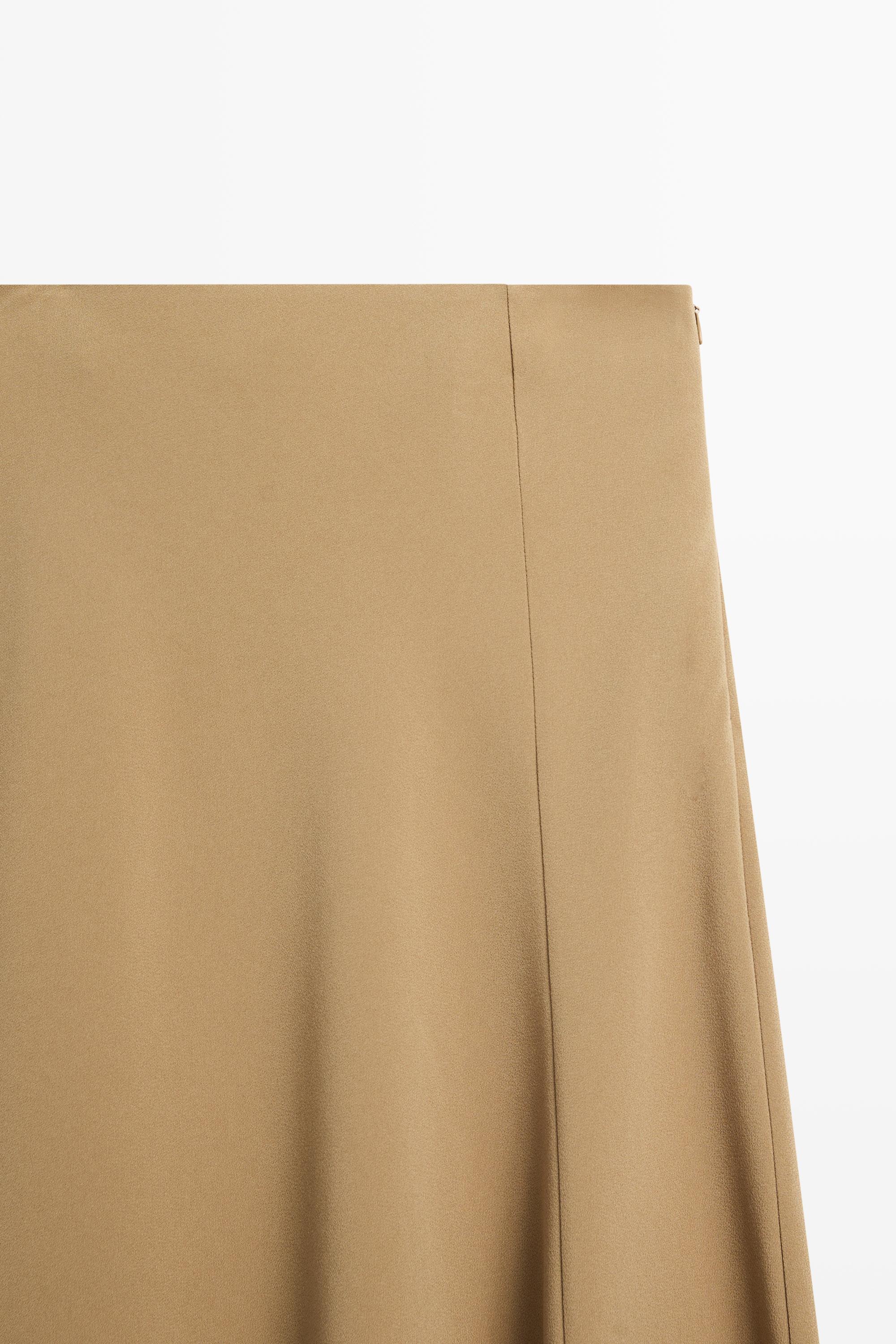 Flowing flared midi skirt - STUDIO